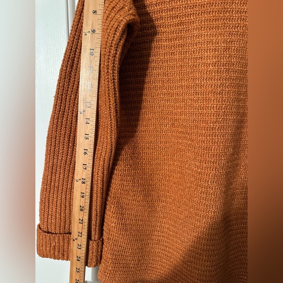 PILCRO Anthropologie XS Cinnamon Cowl Neck Knit Oversized Cozy Sweater Boho Fall - Picture 8 of 11